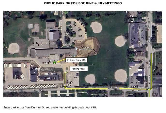 June and July BOE Meetings Location Change