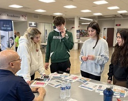 Students learning about budgeting